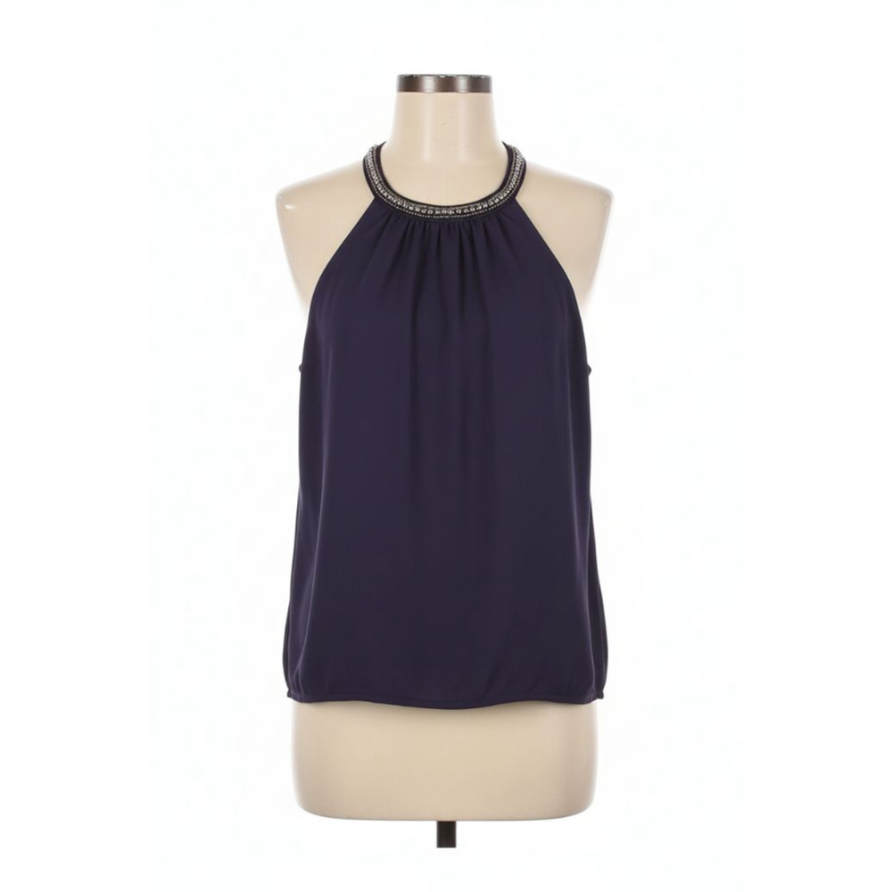 Express Navy Blue Halter Sheath Dress Large